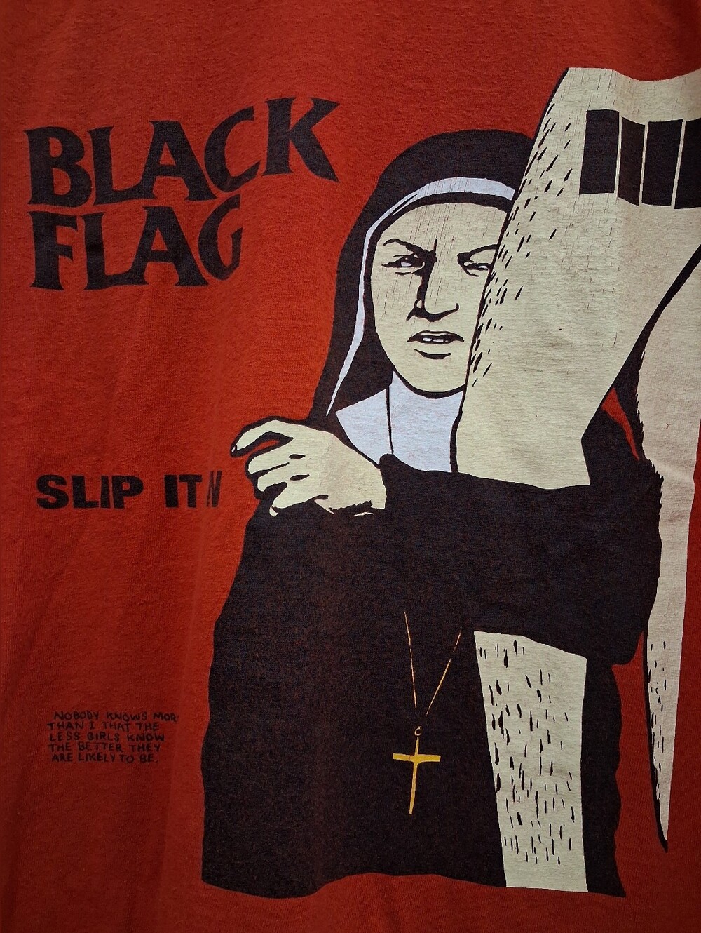 Black Flag Slip It In T-Shirt Size Large SST Records